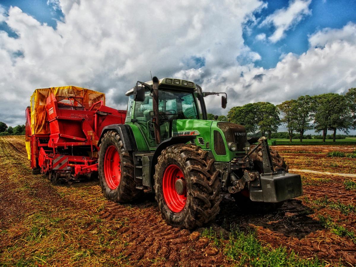 Tractor in Field