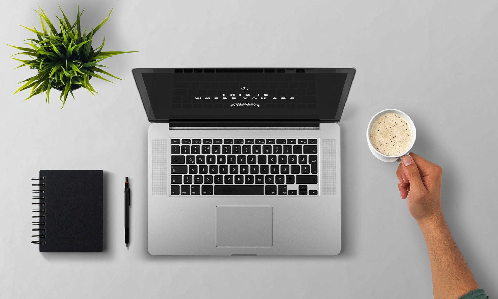 Laptop on Desk
